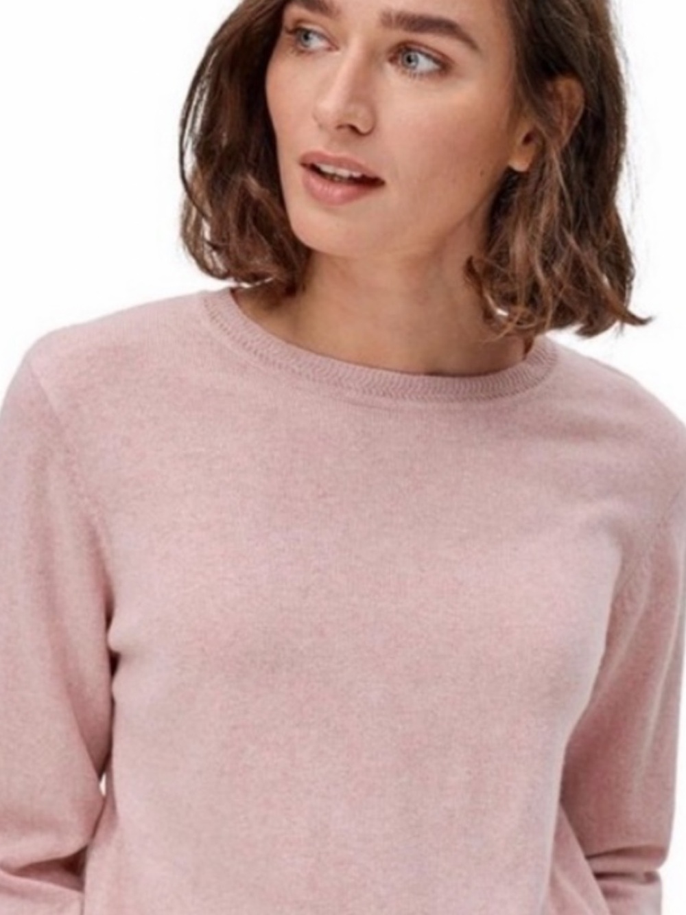 Ellos Light Pink Crewneck Pullover